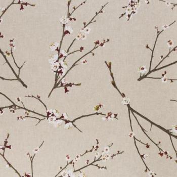 Dekodruck Amar Kirschblüte auf Beige meliert by Swafing